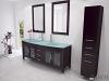 63" Grand Regent Double Sink Vanity - Glass Top
