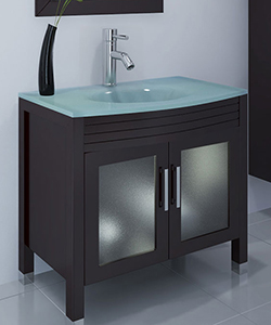Ludwig Single Bath Vanity Glass Top, Bathroom Vanity Glass Top